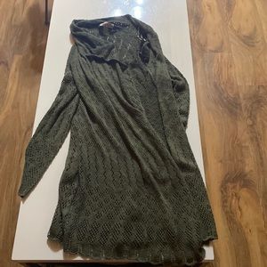 Green cardigan
